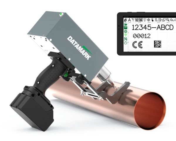 Cordless, portable dot peen marking machine