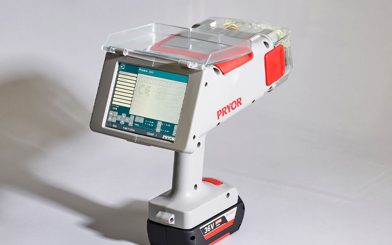 Pryor PortaDot 60-30 Touch cordless dot peen machine