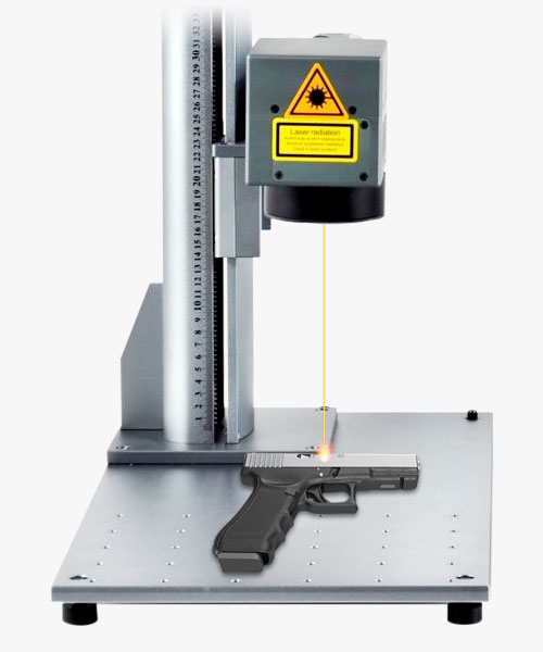 Laser engraving gun