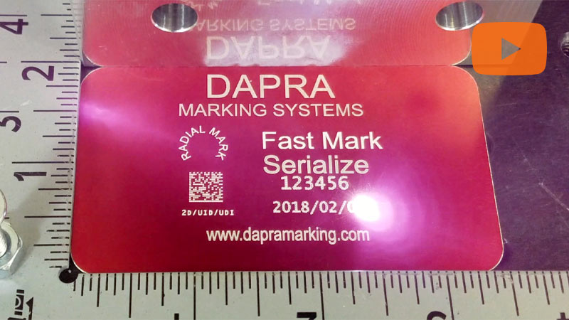 Laser Marking Anodized Aluminum