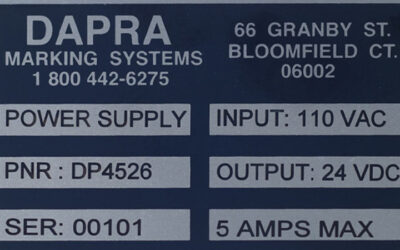 Marking Nameplates, Metal Tags, Labels & Data Plates